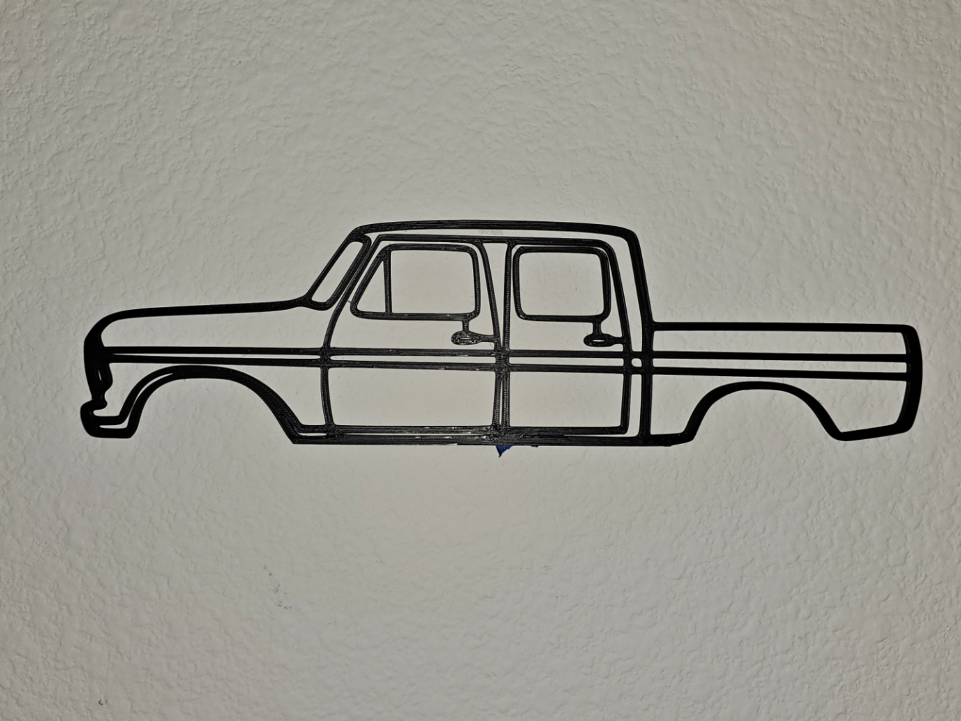 1970s Ford F Series Crew Cab Wall Art - Dent Side