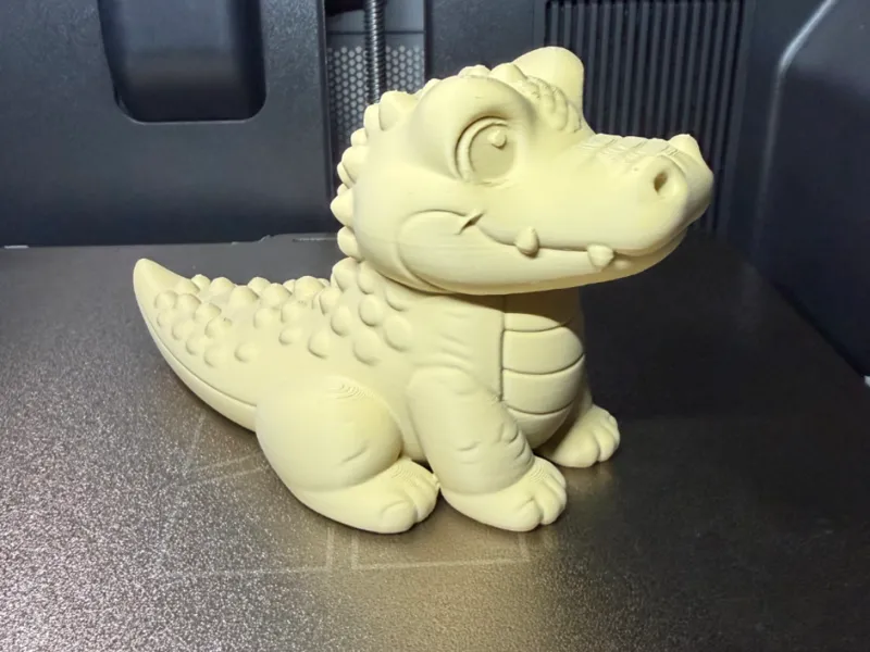 Happy Crocodile Figurine – Easy Print