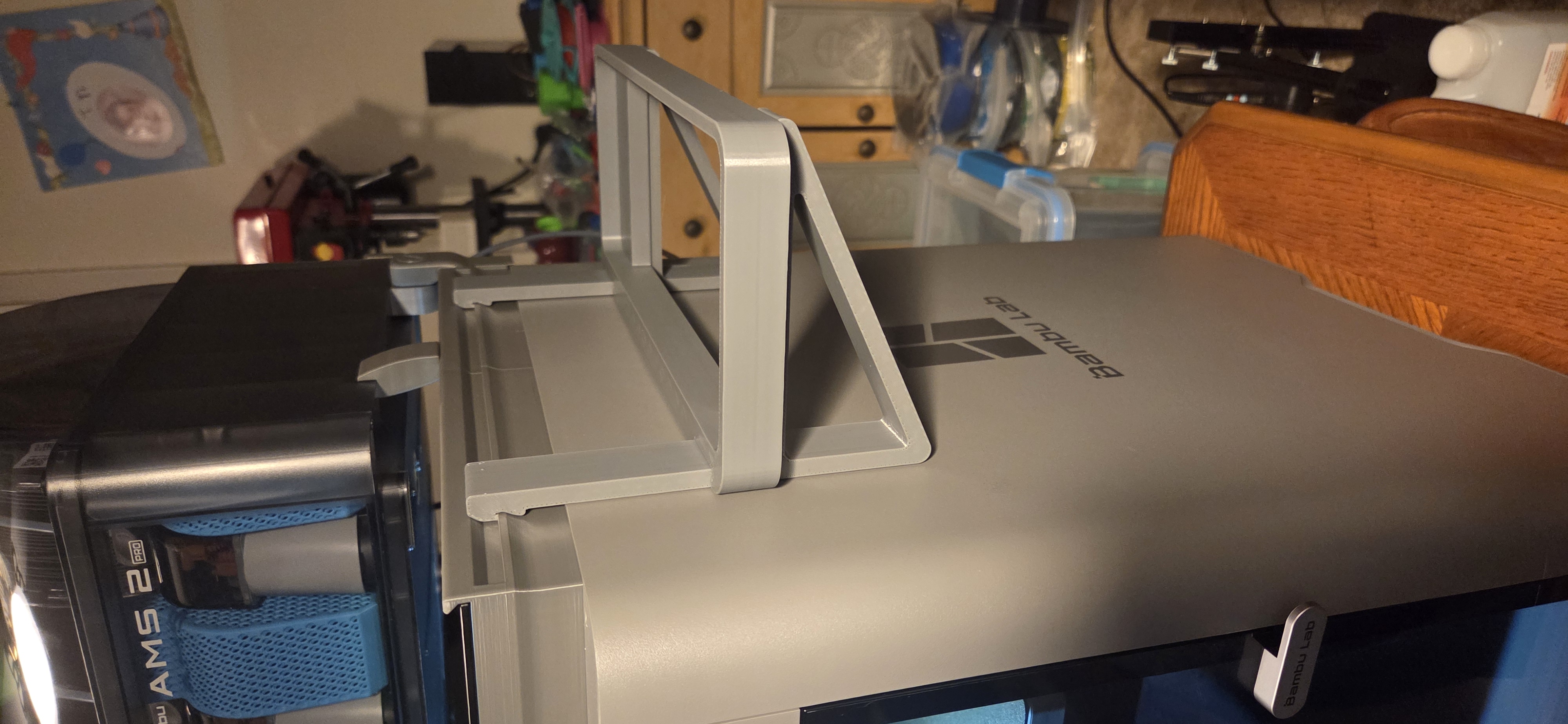 Miniatura 14 do modelo 3D AMS HT Side Mount Shelf Riser