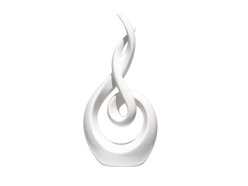 Sculpture abstraite en torsion