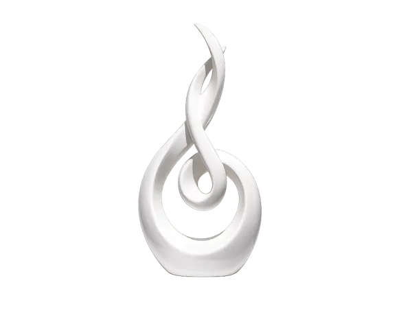 Sculpture abstraite en torsion