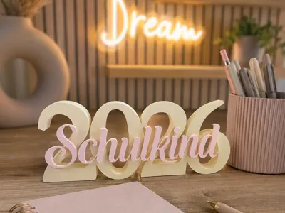 First Grader 2026 Decor Lettering School Gift