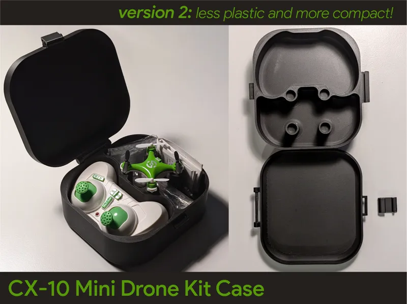 CX-10 Mini Drone Kit and Controller Case