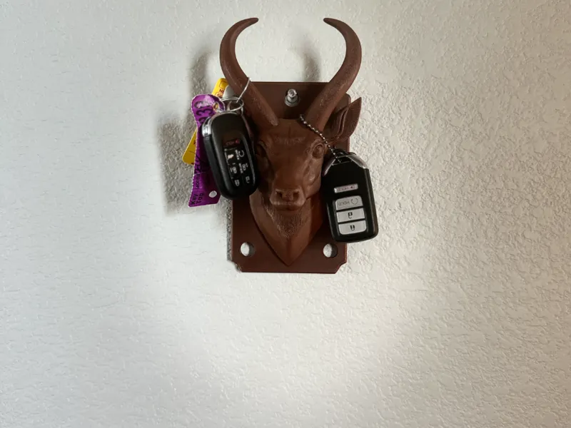 prong horn sheep wall hook