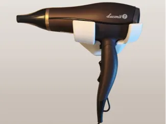 Hair dryer wall holder