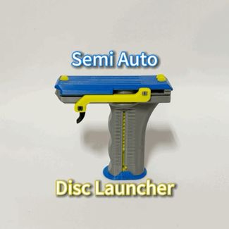 Disc Launcher Semi Auto Rapid Fire Print-in-Place