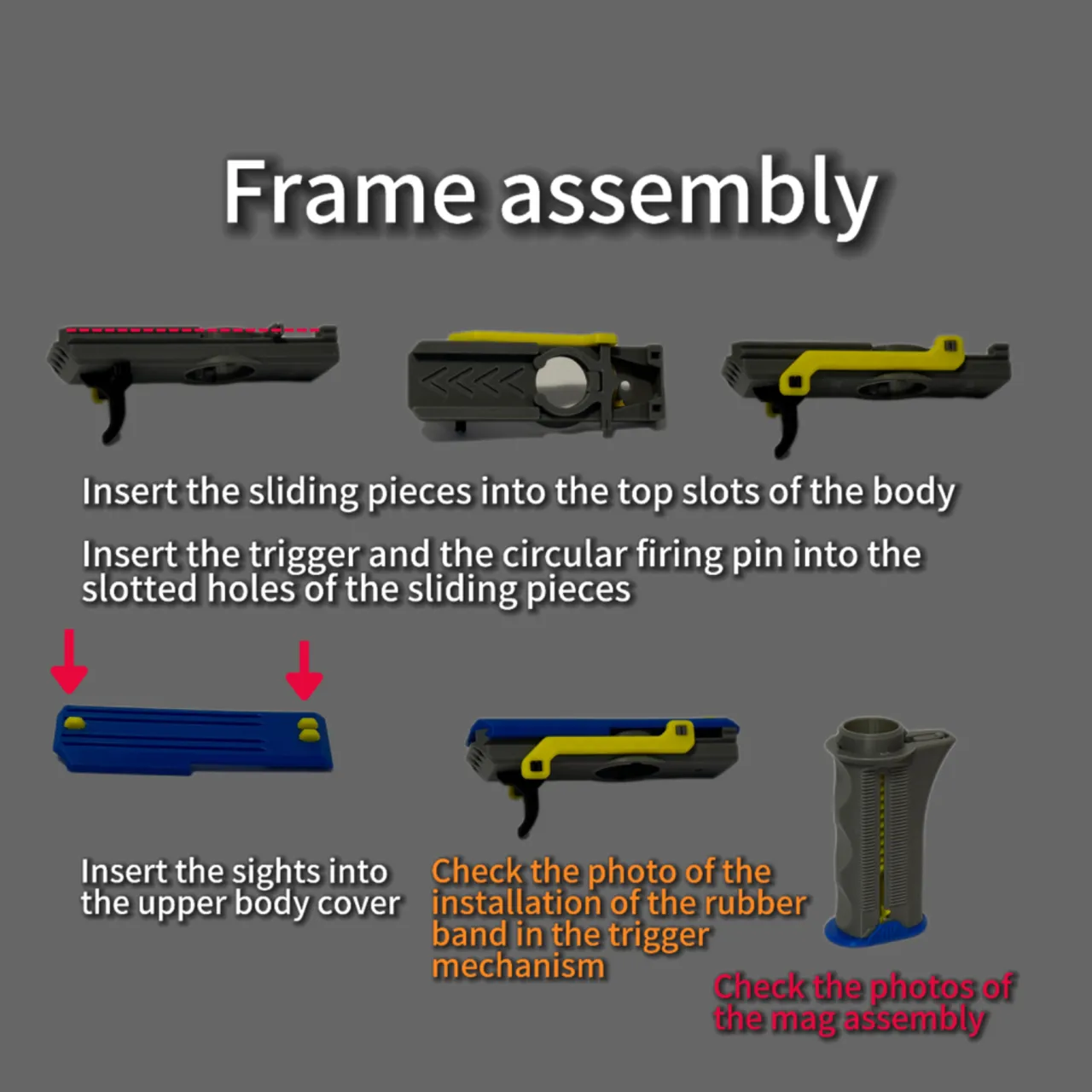 Disc Launcher Semi Auto Rapid Fire Print-in-Place view 2