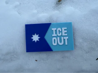 MN ICE OUT Flag Magnet