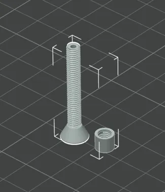 Very Strong M4 nut and bolt