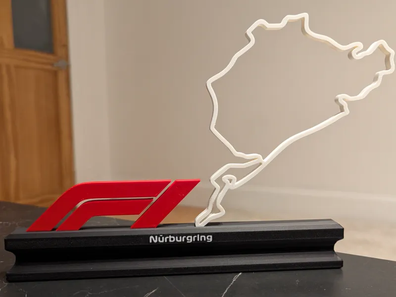 Nürburgring Circuit Formula 1 Trophy Desk Stand