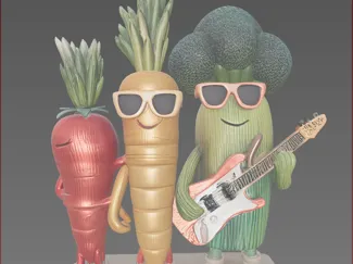 Veggie Rockstars – Funky Band Figurine Set