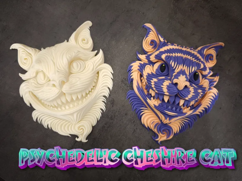 Psychedelic Cheshire Cat - Decor