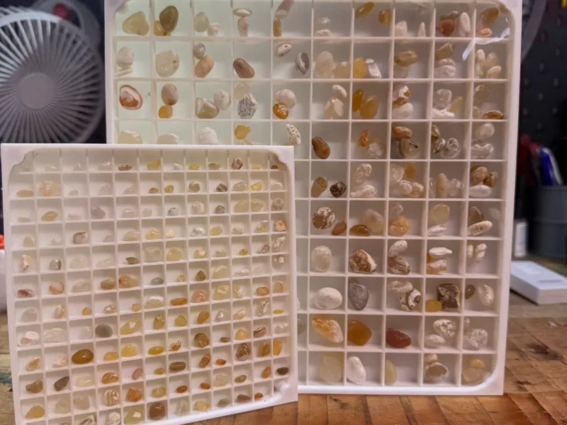 100 Compartment Display with Magnetic Lid