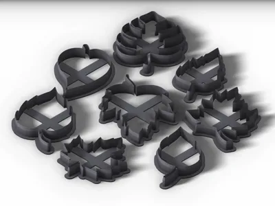 Leaves/Leaf - Dough/Sugar Paste/Cookie Cutter Set