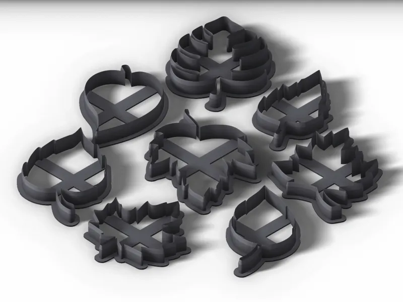 Leaves/Leaf - Dough/Sugar Paste/Cookie Cutter Set