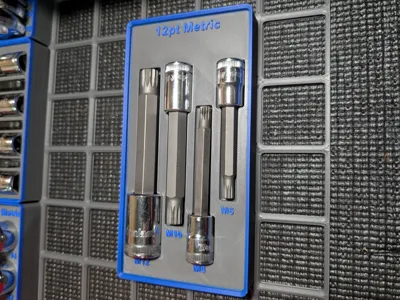 Duralast Triple Square Metric Gridfinity Organizer