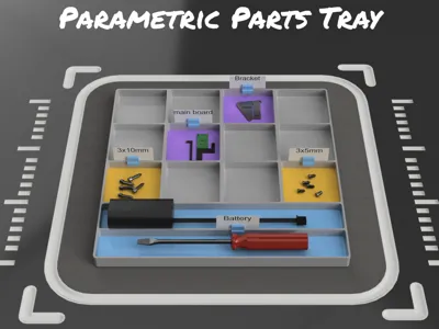 Parametric Parts Tray