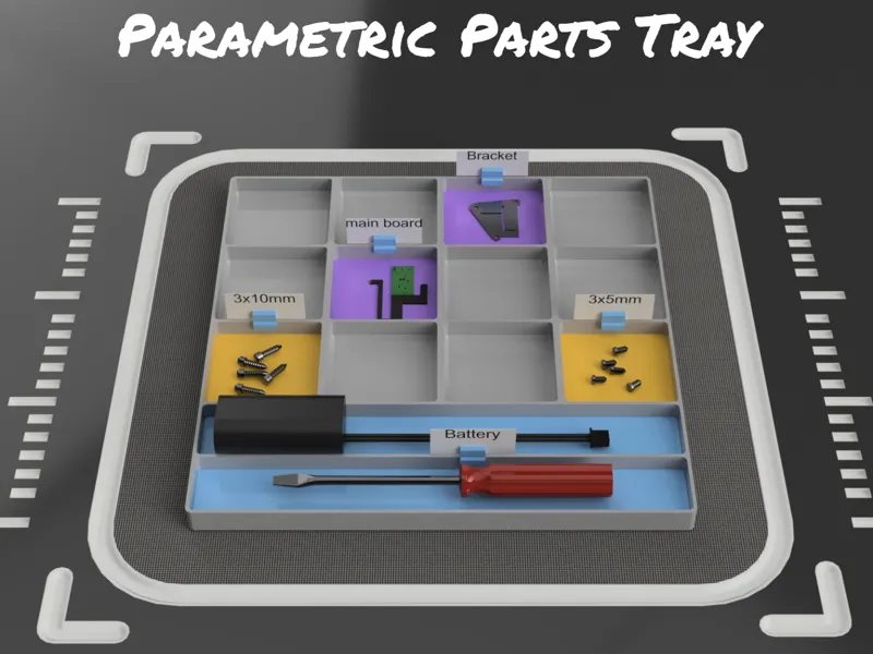 Parametric Parts Tray