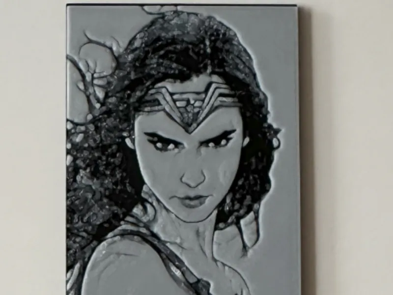 Wonder Woman Bookmark monochrome
