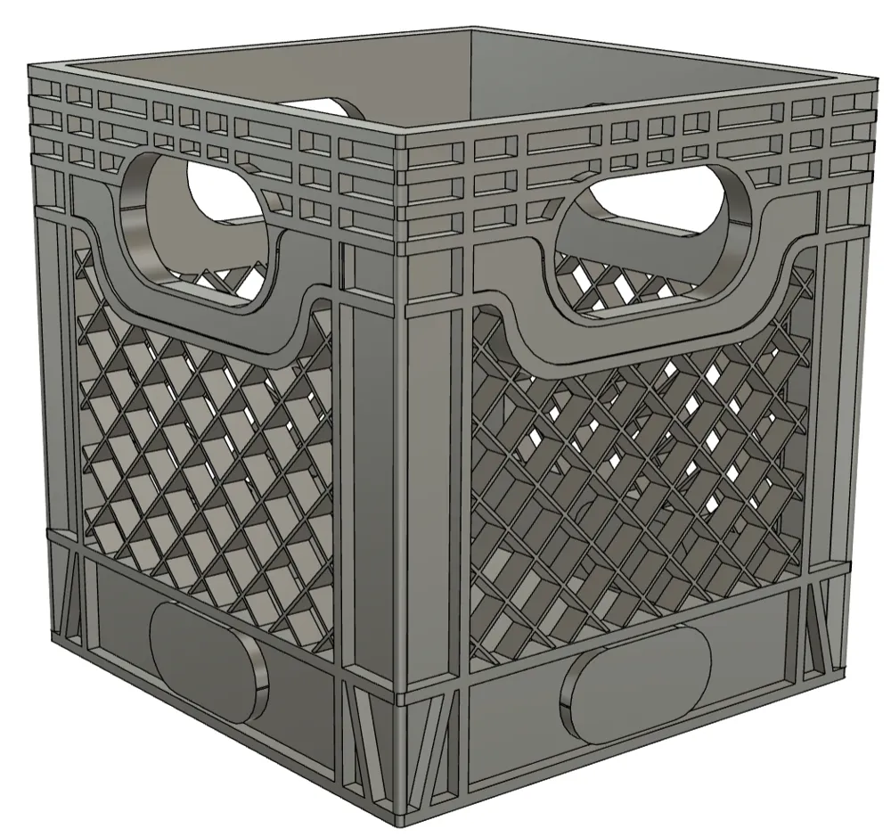 KDS Milk Crate - Free 3D Print Model - MakerWorld