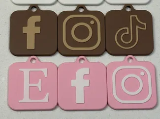 Social media / business card key ring RFID / NFC 