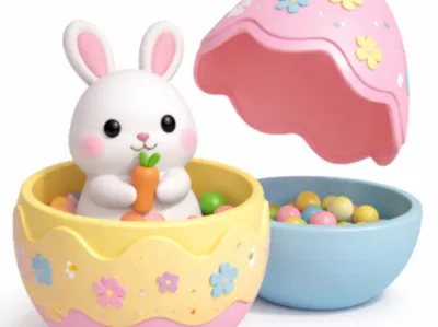 (Title)  Surprise Bunny Easter Egg 