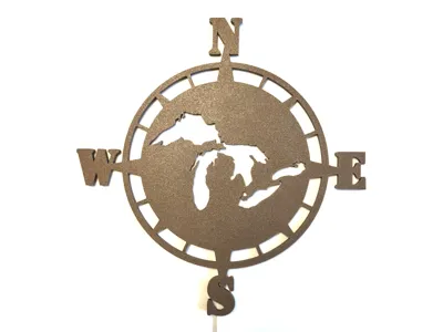 MIchigan Great Lakes Map