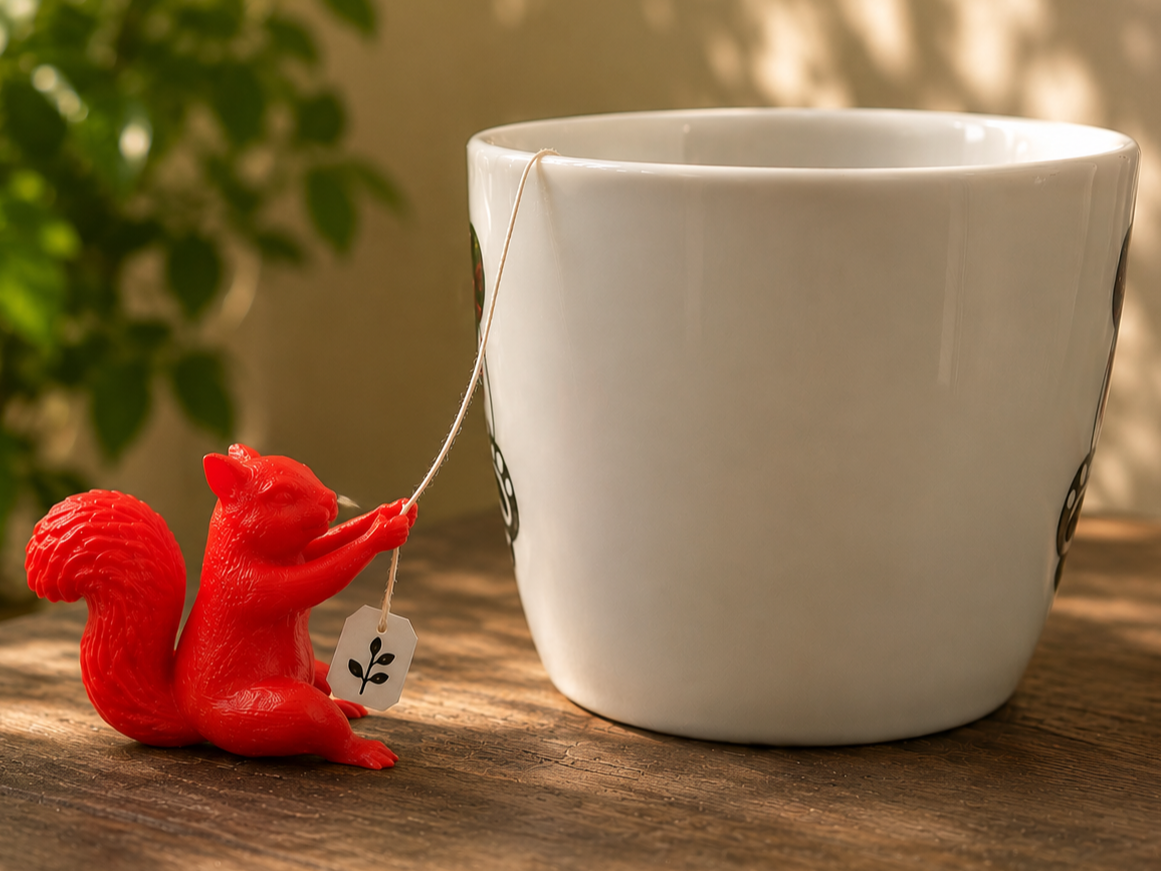 Squirrel tea infuser holder