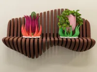 [New] Curvy decorated shelf 