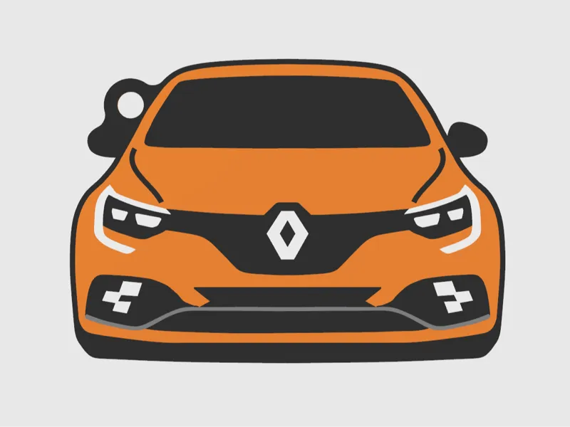 Renault Megane 4/IV RS keychain