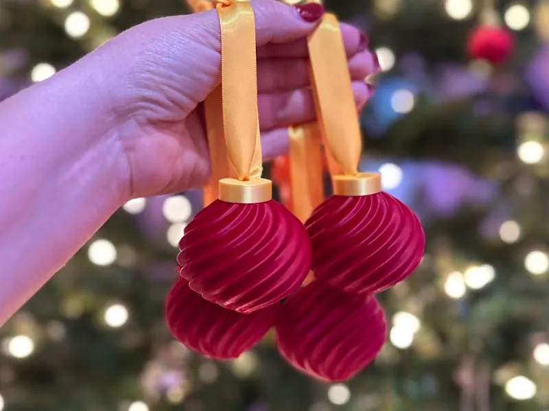 Christmas Textured Ornaments