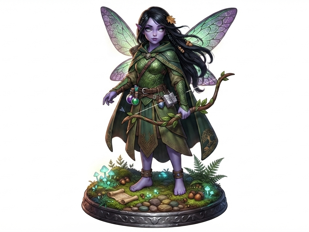 Hexlin - Female Fairy Mage-priest 3D model