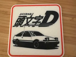 Initial D - Set of 5 Coasters - UPDATED