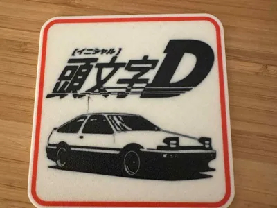 Initial D  - Set of 5 Coasters - UPDATED