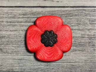 Rememberance Day Magnetic Poppy / Fidget Slider