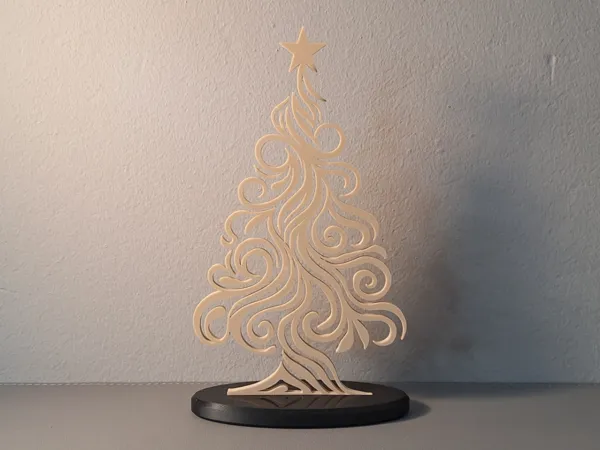 Sapin de Noël abstrait