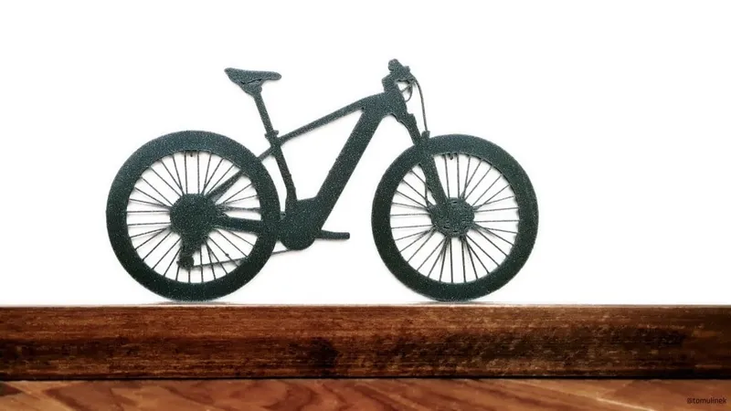 Mountain bike silhouette (ornament)
