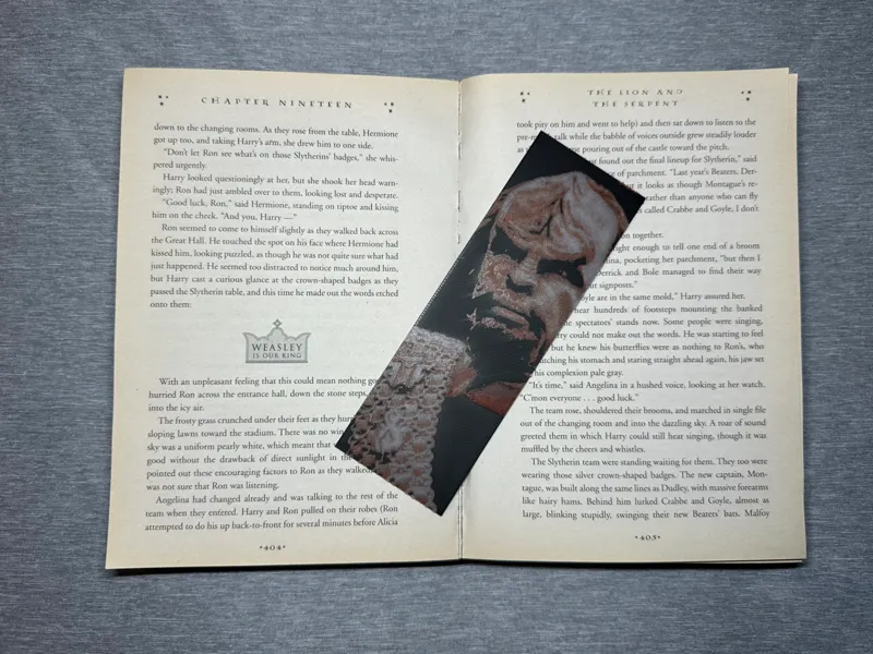 Lieutenant Worf Star Trek Hueforge Bookmark