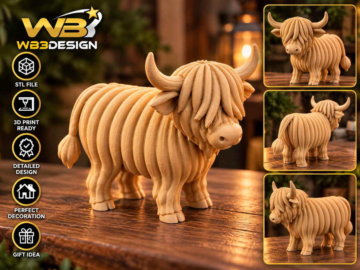 Highland Cow 3D model