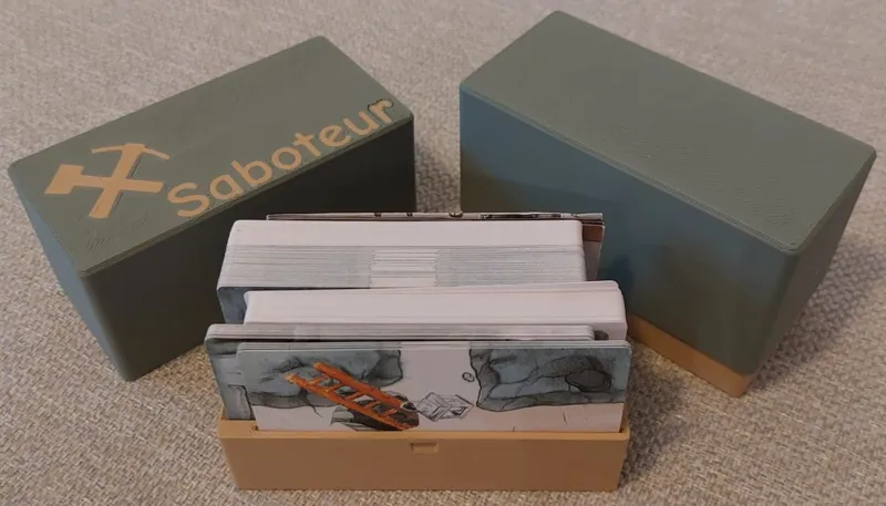 Saboteur cards and rules box