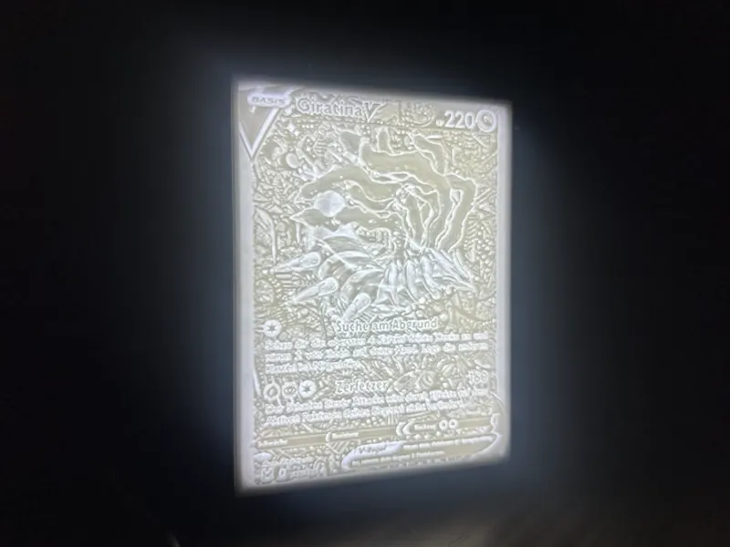 Pokemon Card Giratina Lithophane