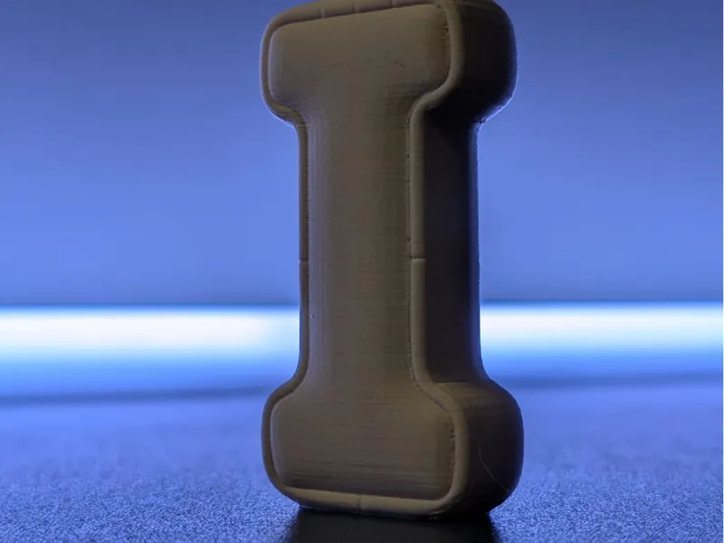 Letter I Pillow – Soft 3D Printed Cushion