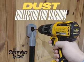 Drill dust adapter for vacuums