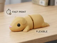 Cochon d'Inde flexible mignon (impression en une pièce) — photo 2