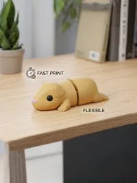 Cochon d'Inde flexible mignon (impression en une pièce) — photo 4