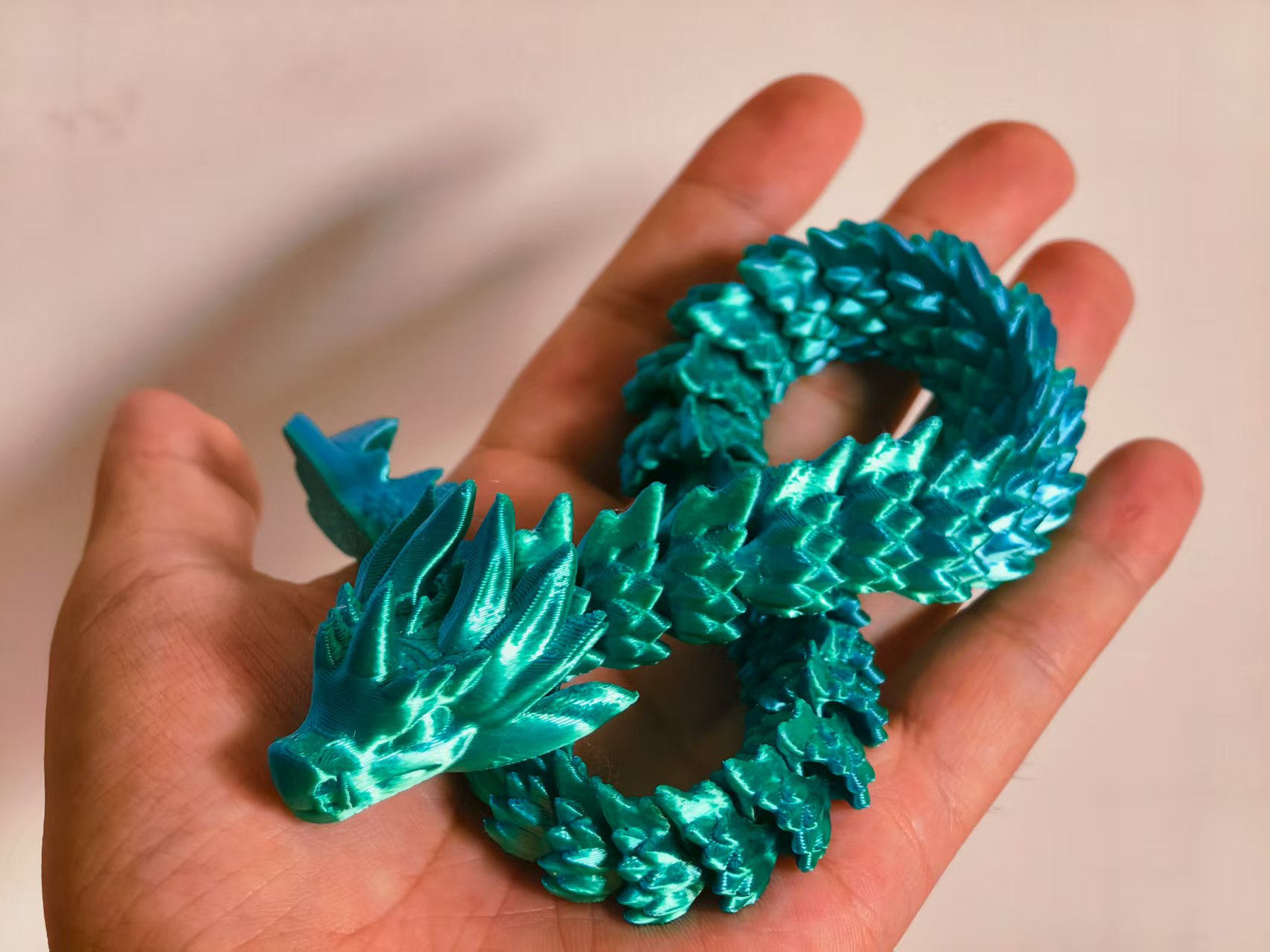 Miniatura 2 do modelo 3D 蛟龙，蛇年快过去了，祝愿大家化蛇为蛟，化蛟为龙，无需支撑