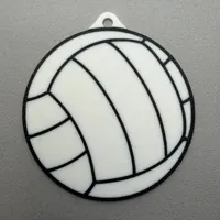 Volleyball Keychain