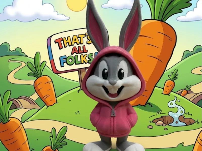 Bugs Bunny Chibi con Sudadera