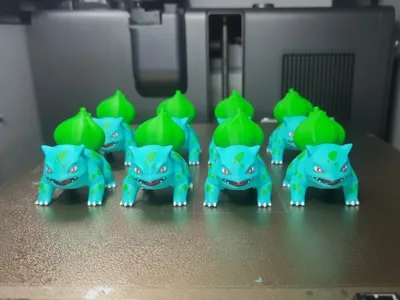Bulbasaur pokemon keychain multicolor
