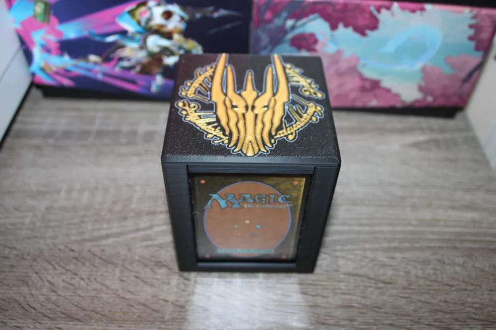 Mtg Edh Commander Showcase Deck Box Sauron Free 3d Print Model